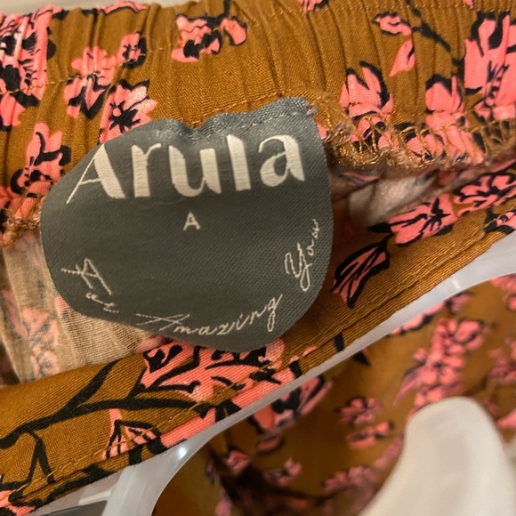 ARULA Brown Red Mini Bubble Skirt size 1x/14/16 - Picture 4 of 4